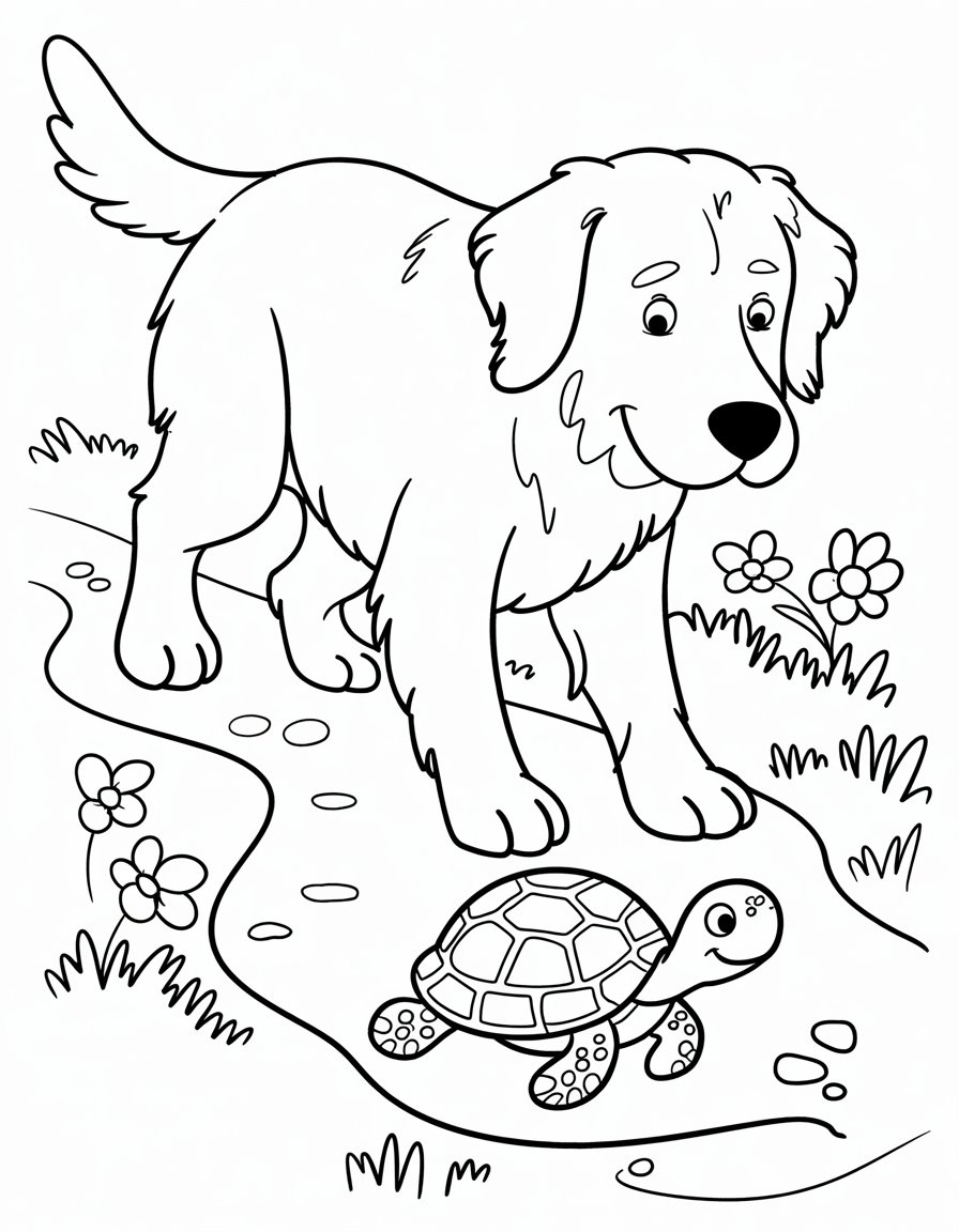 Dog and Turtle Race